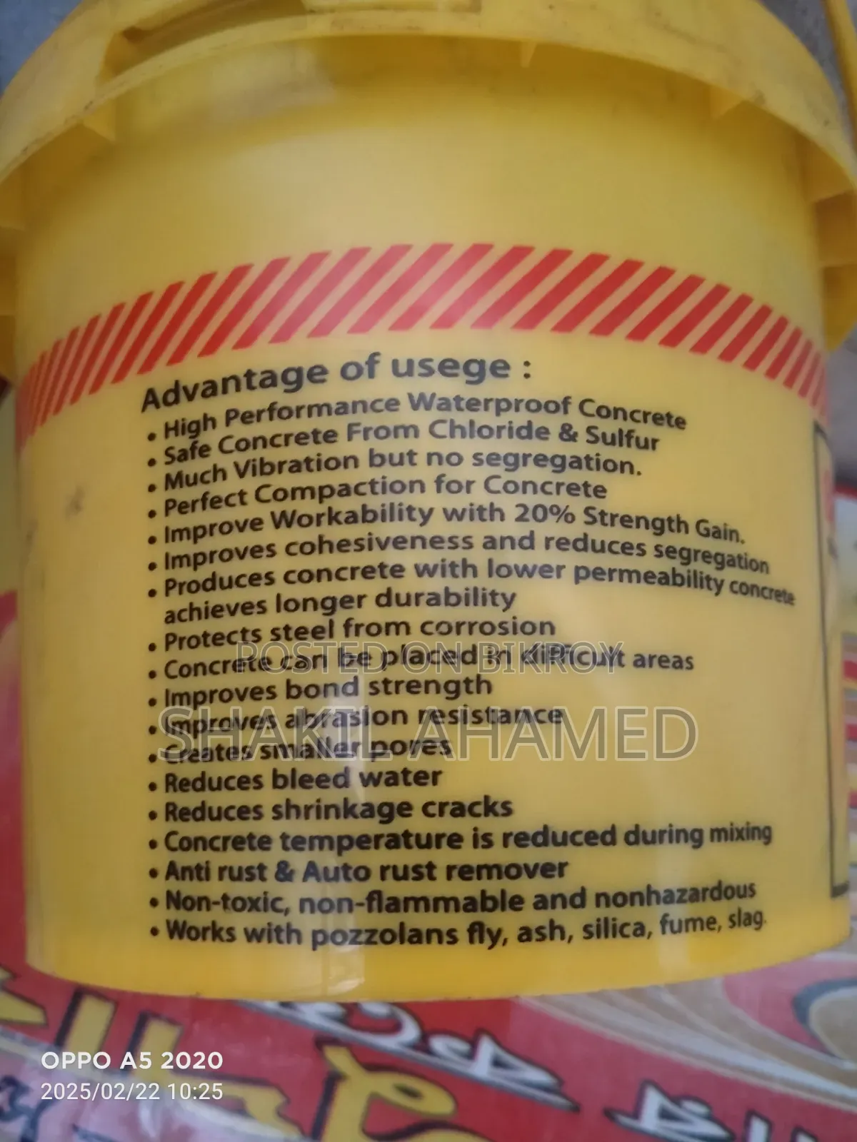 Dhalai Plastar Chemical. Made in Malaysia