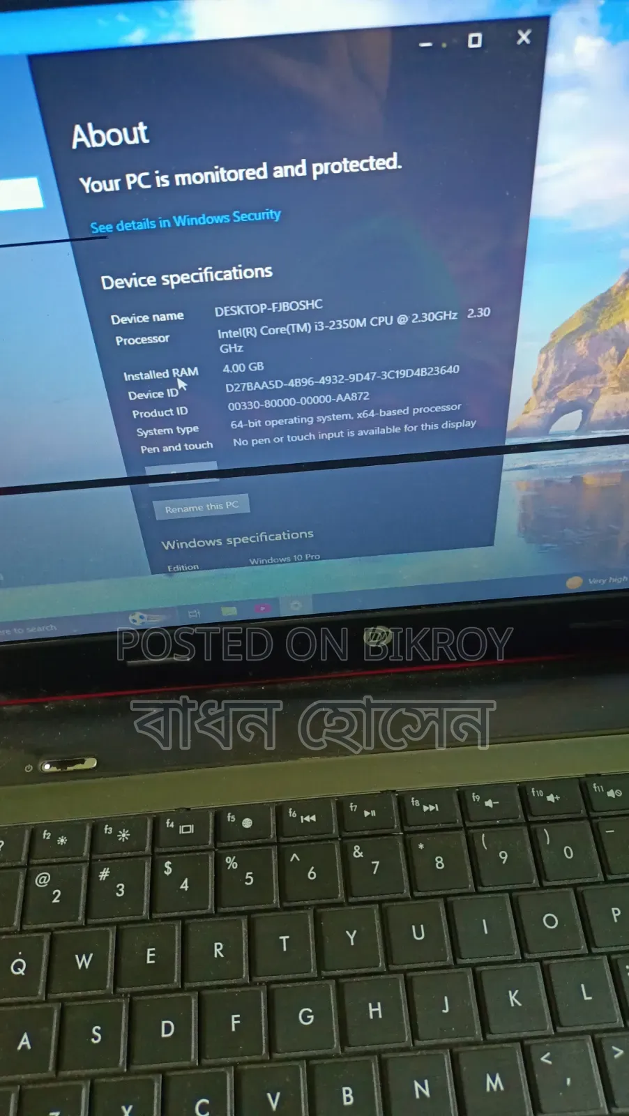 Laptop HP 14-dq2031tg 4GB Intel HDD 500GB