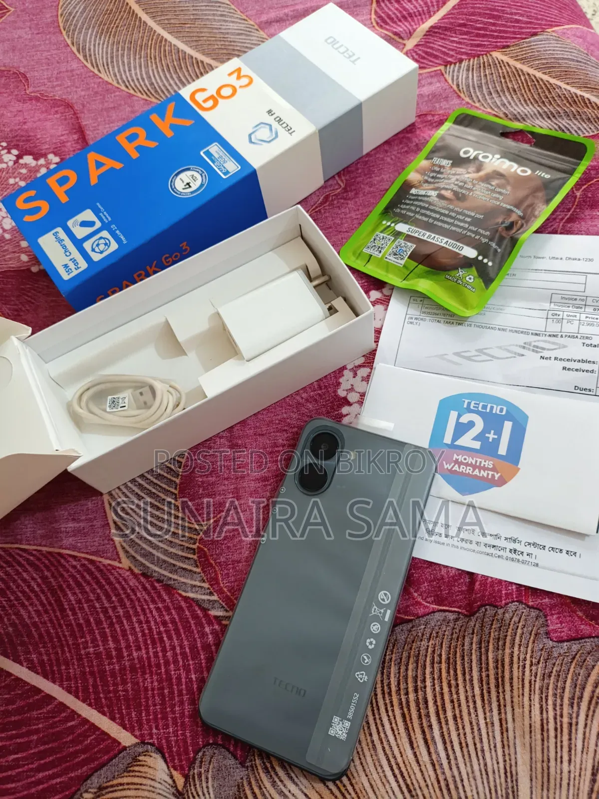 Tecno Spark Go 3 64 GB Black
