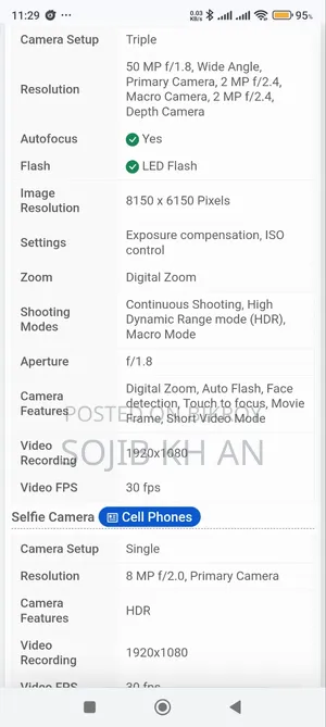 Xiaomi Redmi 11 Prime 64 GB Black