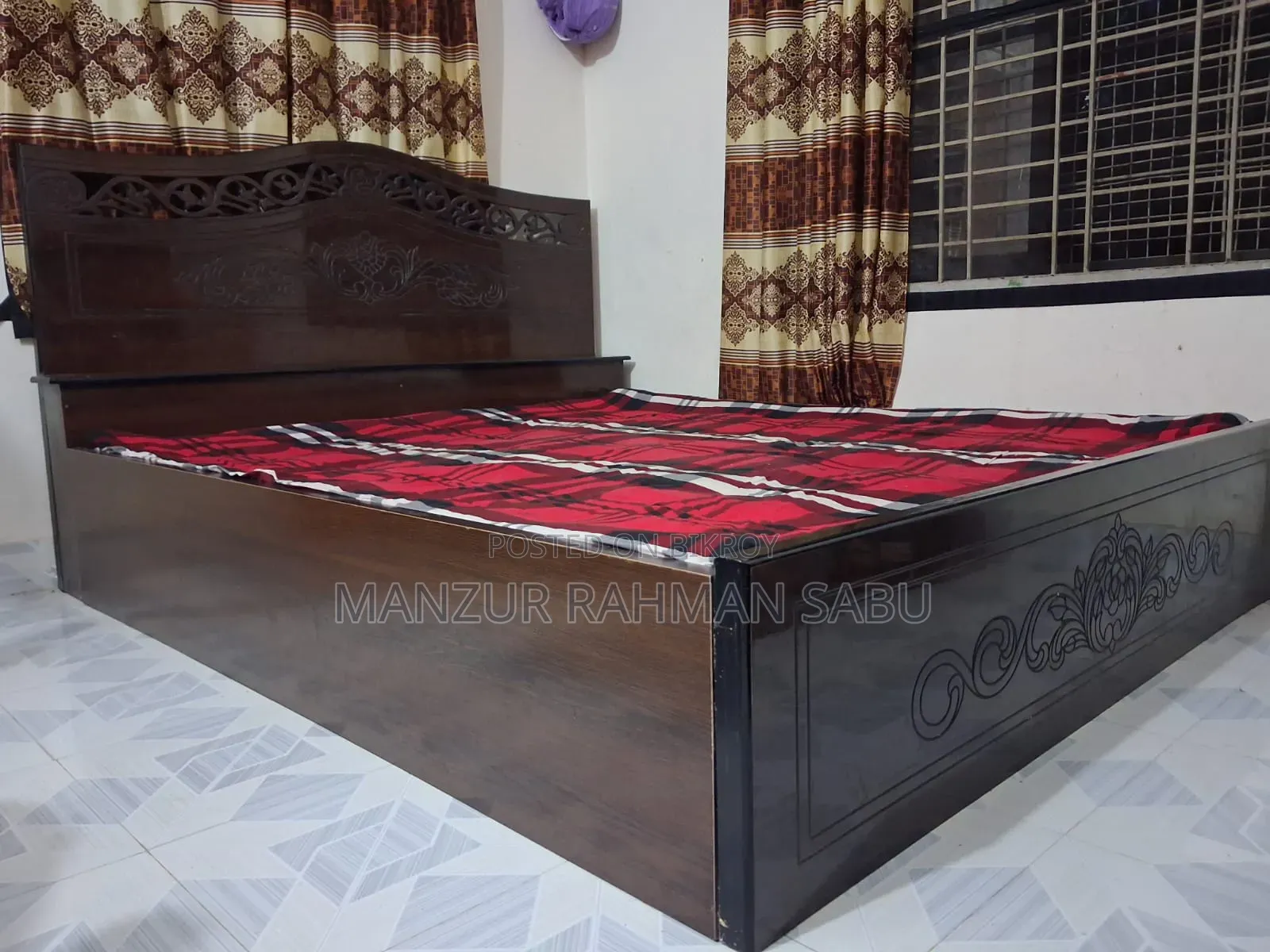 Bed and Wardrobe