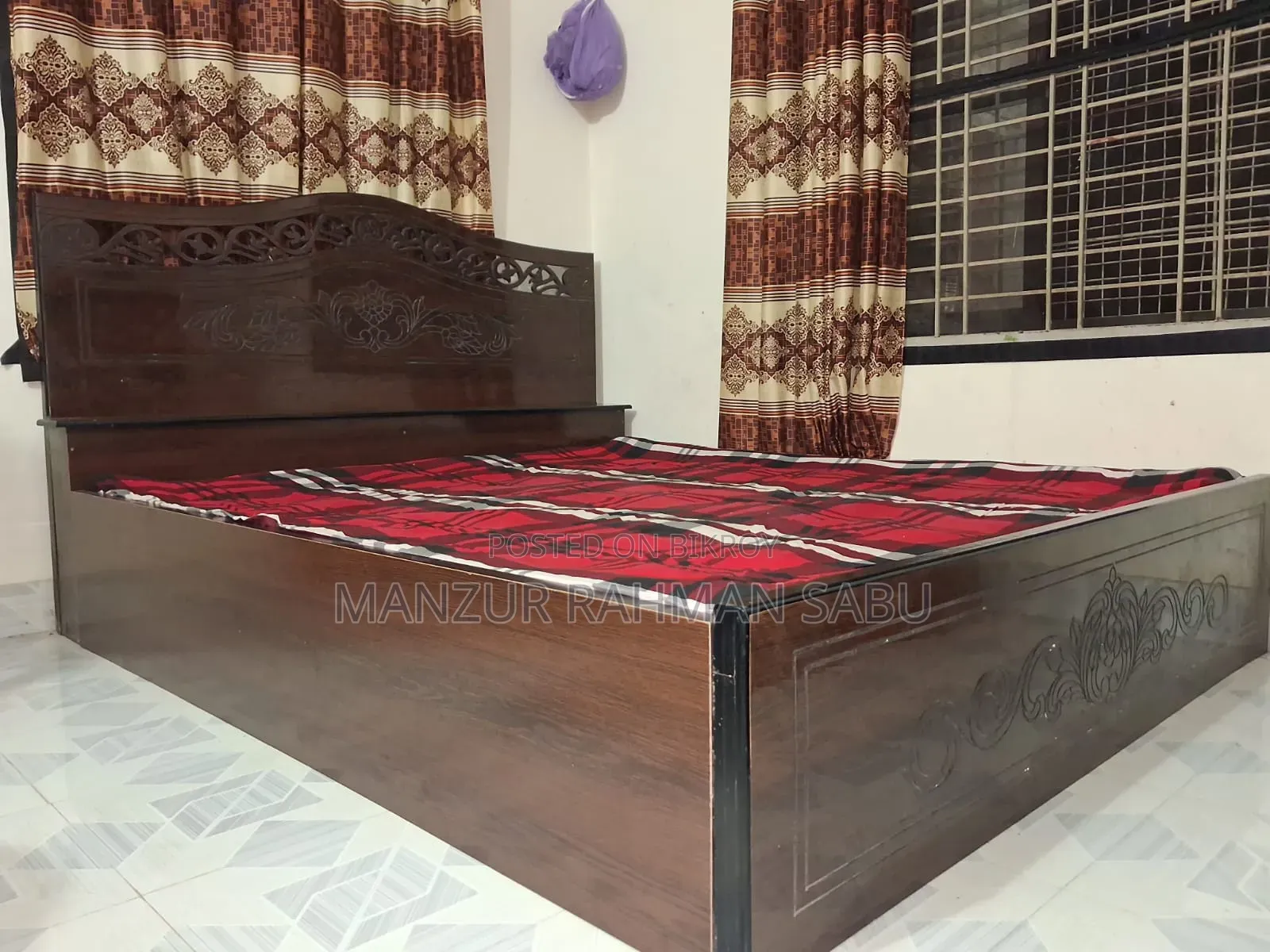 Bed and Wardrobe