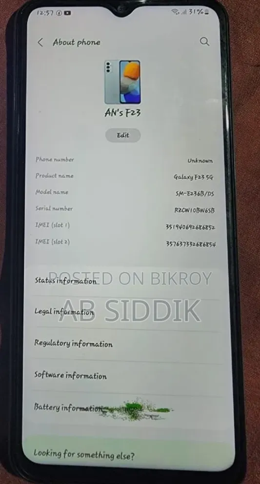Samsung Galaxy F23 128 GB Black