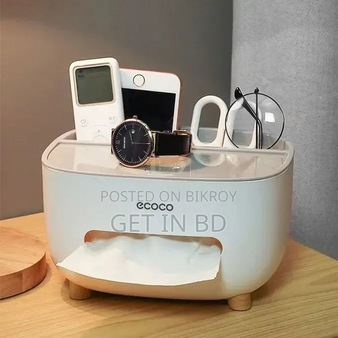 ECOCO Cute Large Storage Napkin Holder Multi-Functional