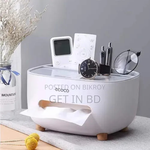 ECOCO Cute Large Storage Napkin Holder Multi-Functional