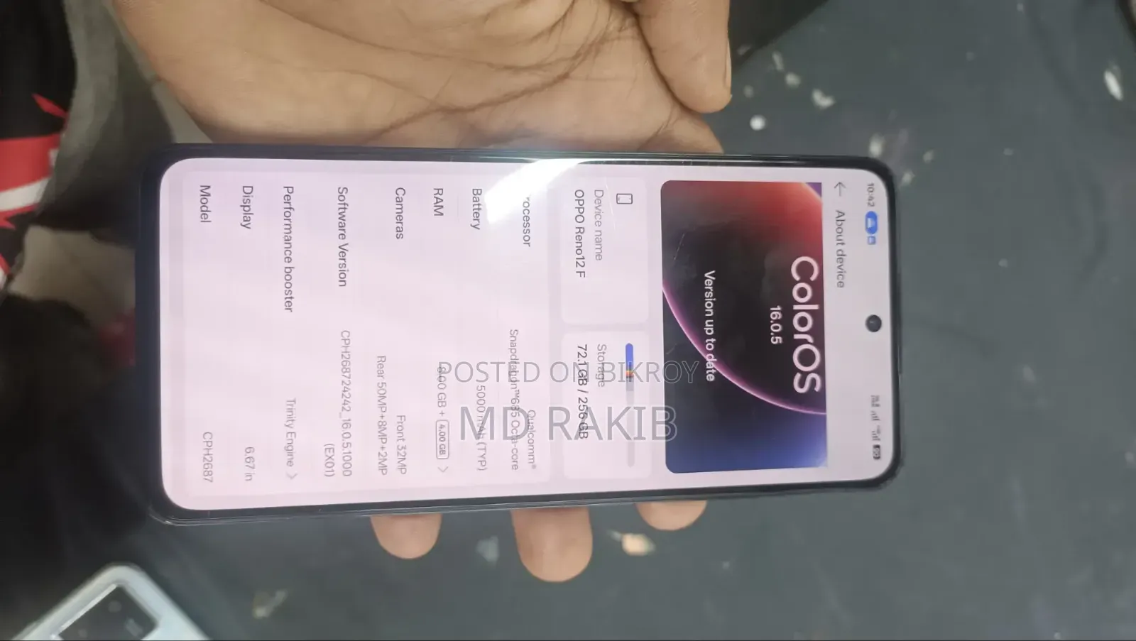 Oppo Reno12 F 4G 256 GB Black