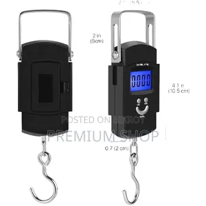 Portable Digital Hanging Luggage Fish Weight Scale (50kg Capacity)