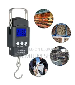 Portable Digital Hanging Luggage Fish Weight Scale (50kg Capacity)