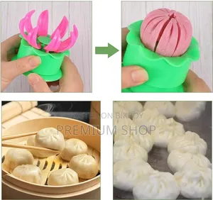 Creative Flower Shape Dumpling Baozi Maker Mold Press Tool
