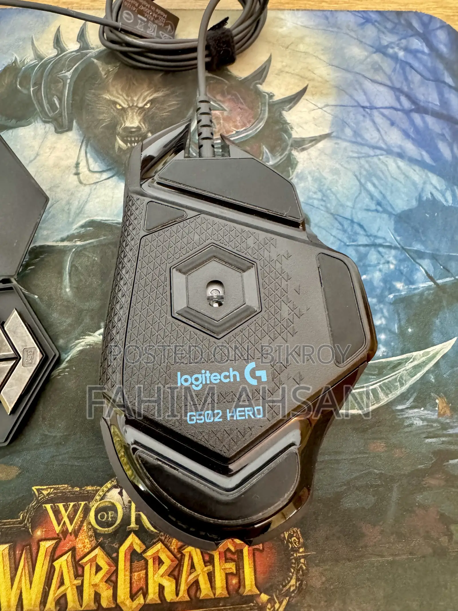 Logitech G502 Hero RGB Gaming Mouse With Steelseries Mouse Pad