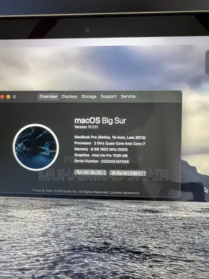 Apple MacBook Pro Laptop 8GB Intel Core i7 256GB SSD