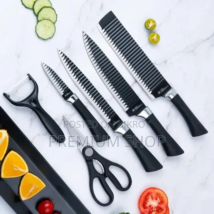 Zepter 6-Piece Non-Stick Stainless Steel Kitchen Knife Set
