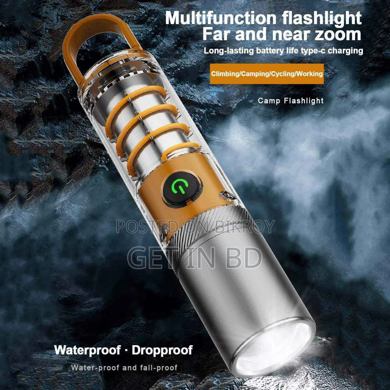 X-10 USB Rechargeable Camping Flashlight