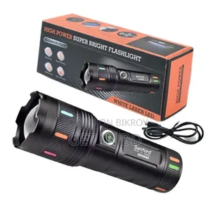 Sanford Super Bright Flashlight – White Laser Made in Japan 18650mAh