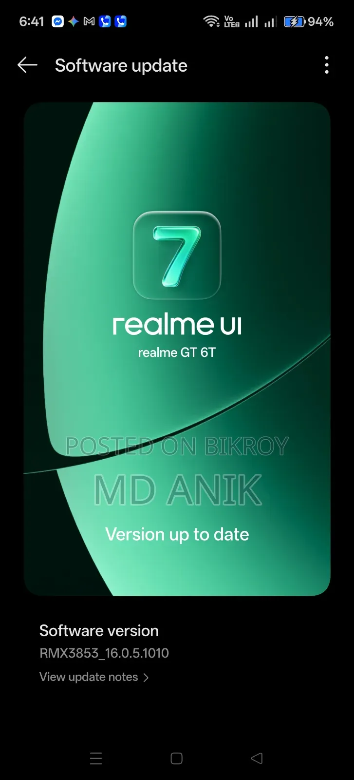 New Realme GT 6 256 GB Silver