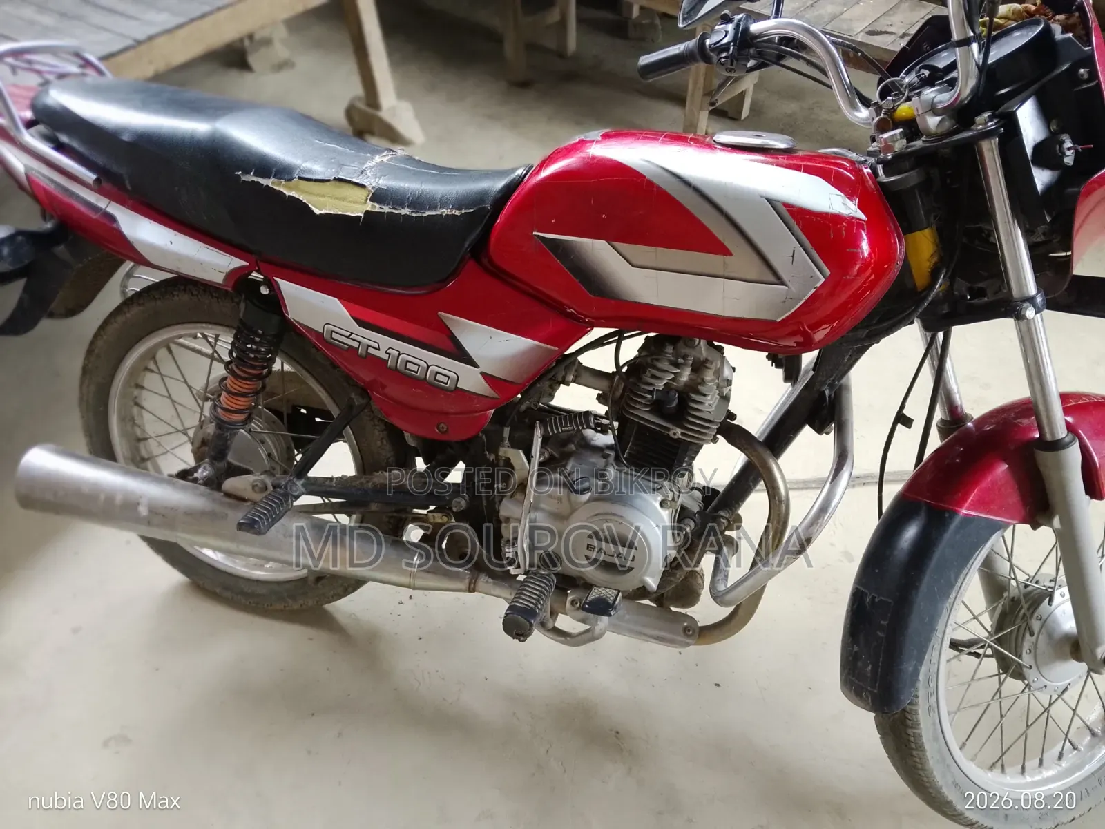Bajaj CT 100 2015 Red