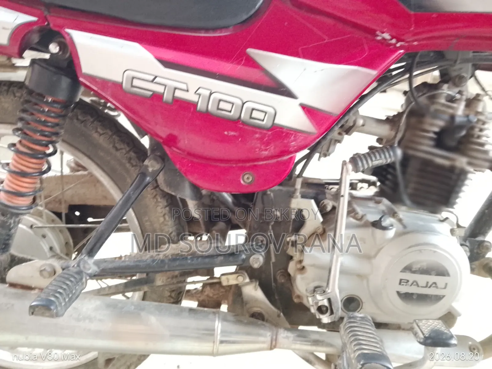 Bajaj CT 100 2015 Red
