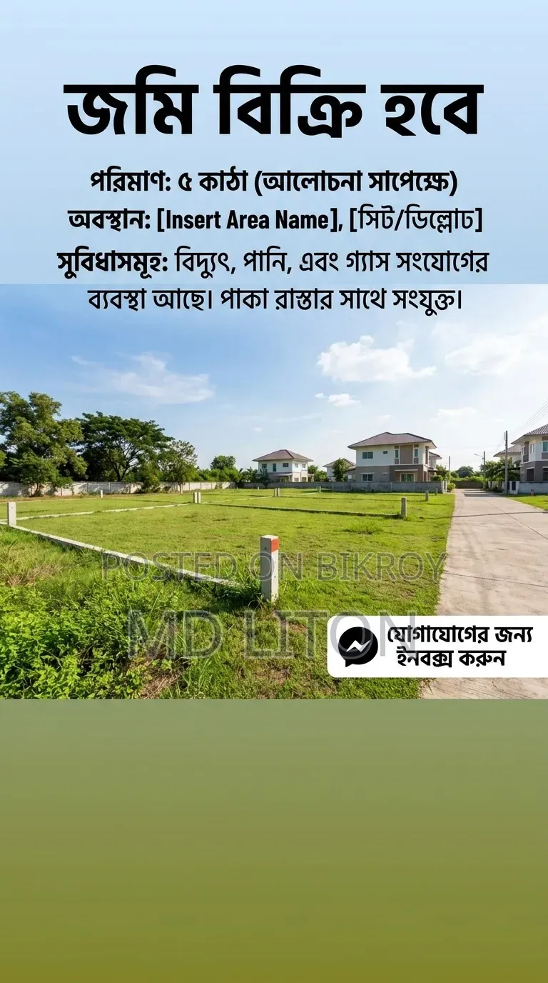 Land for Sale — 100 Feet Madani Avenue