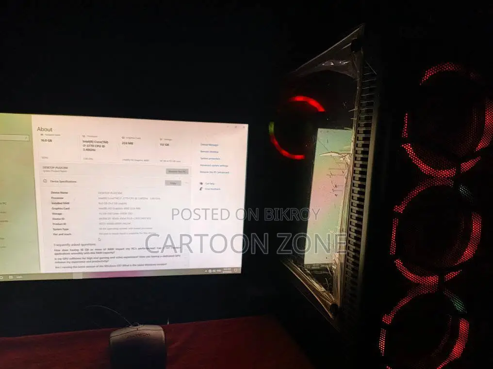New Desktop Computer ASUS 16GB Intel Core I7 SSD 128GB