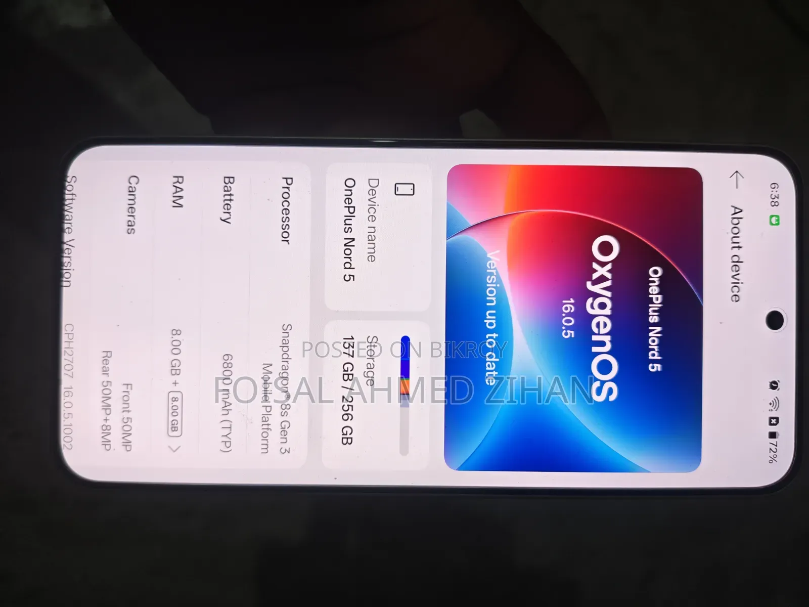 OnePlus Nord 5 256 GB White