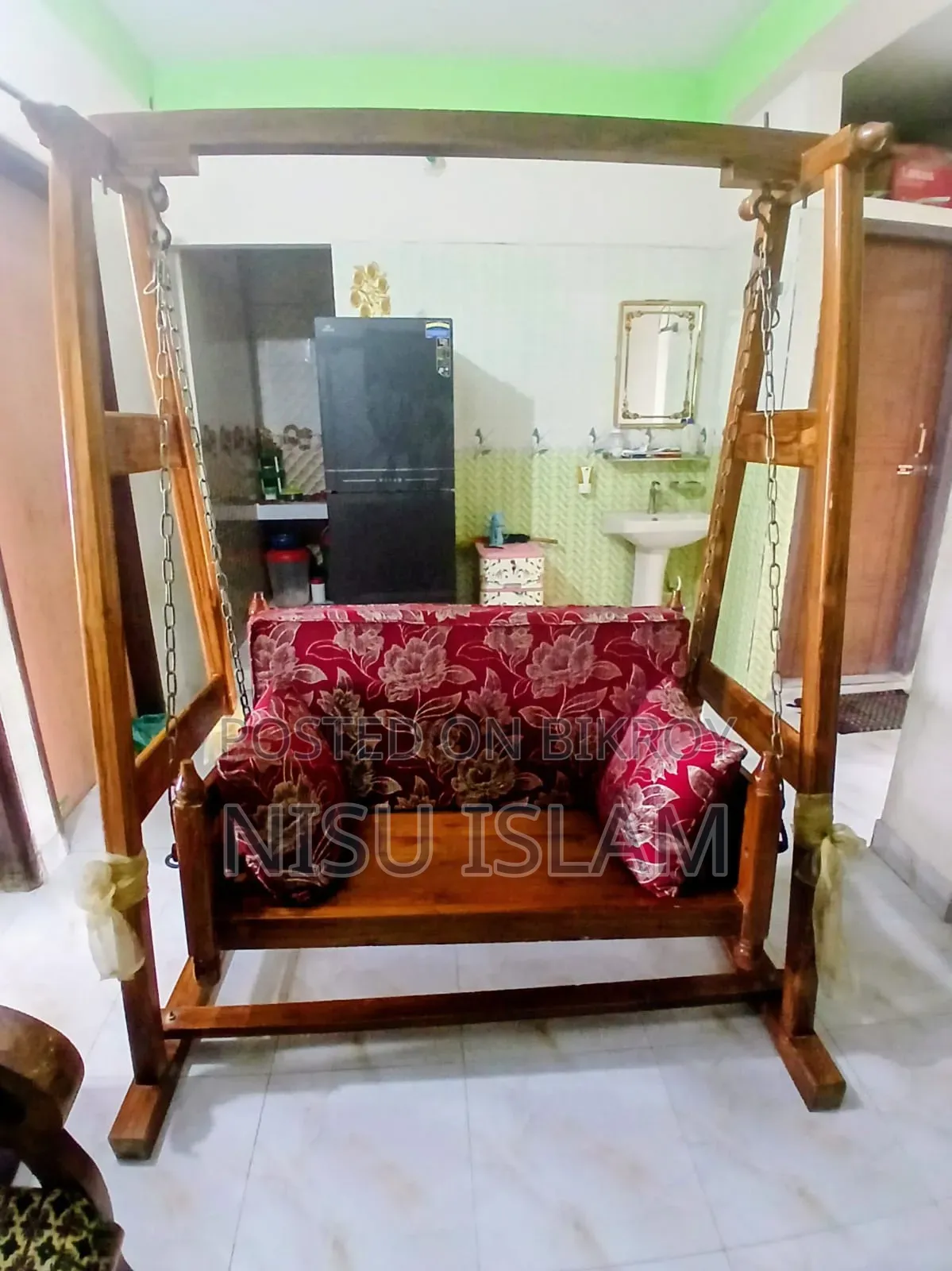 Teak Wood Baby Cradle