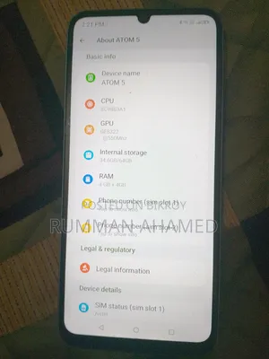 Symphony ATOM 5 64 GB Blue