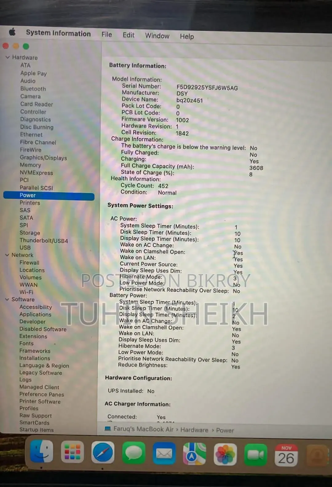 Laptop Apple MacBook Air 2019 8GB Intel Core I5 SSD 128GB