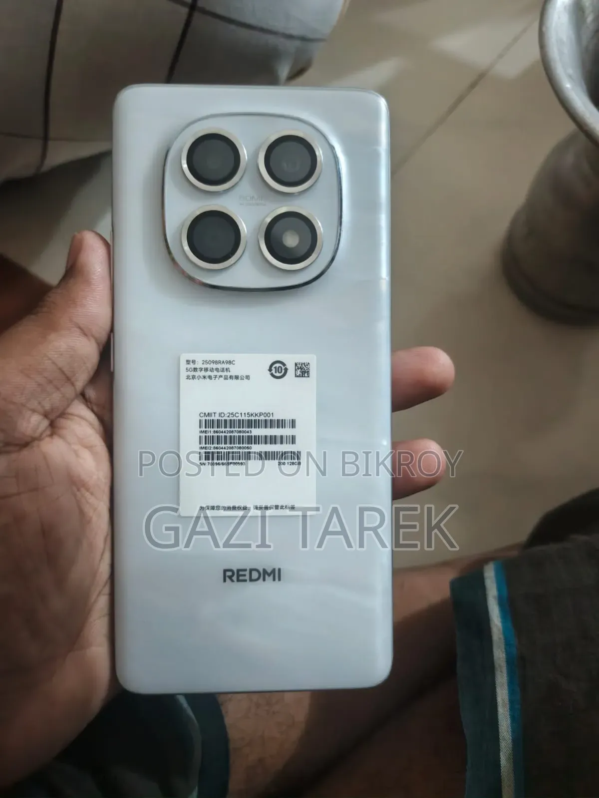 Xiaomi Redmi Note 15 128 GB White