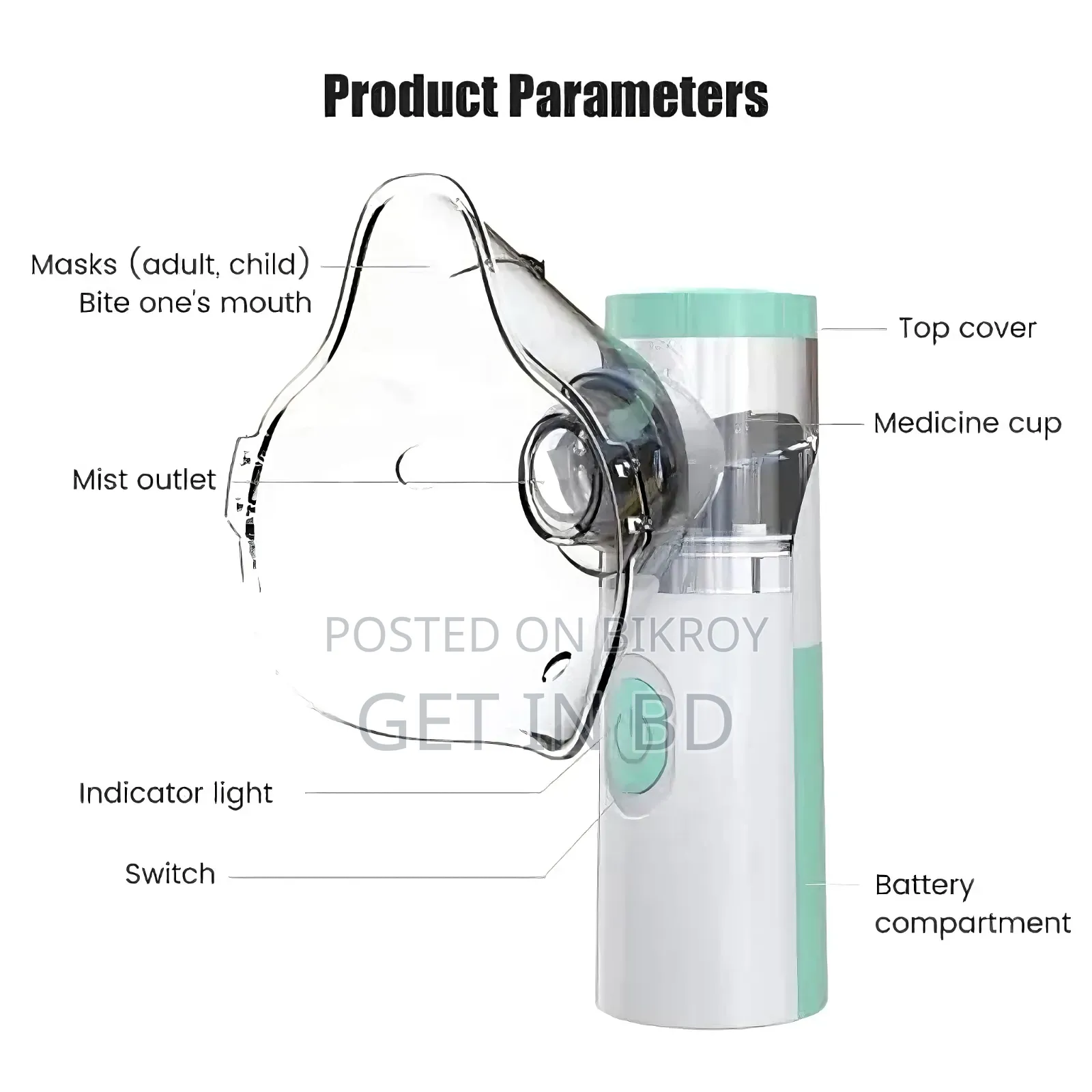 Portable Mesh Nebulizer JSL-W303