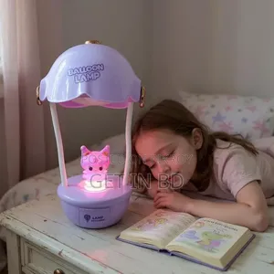 3 in 1 Mini Hot Air Balloon Night Light Desk Lamp With Sharpener