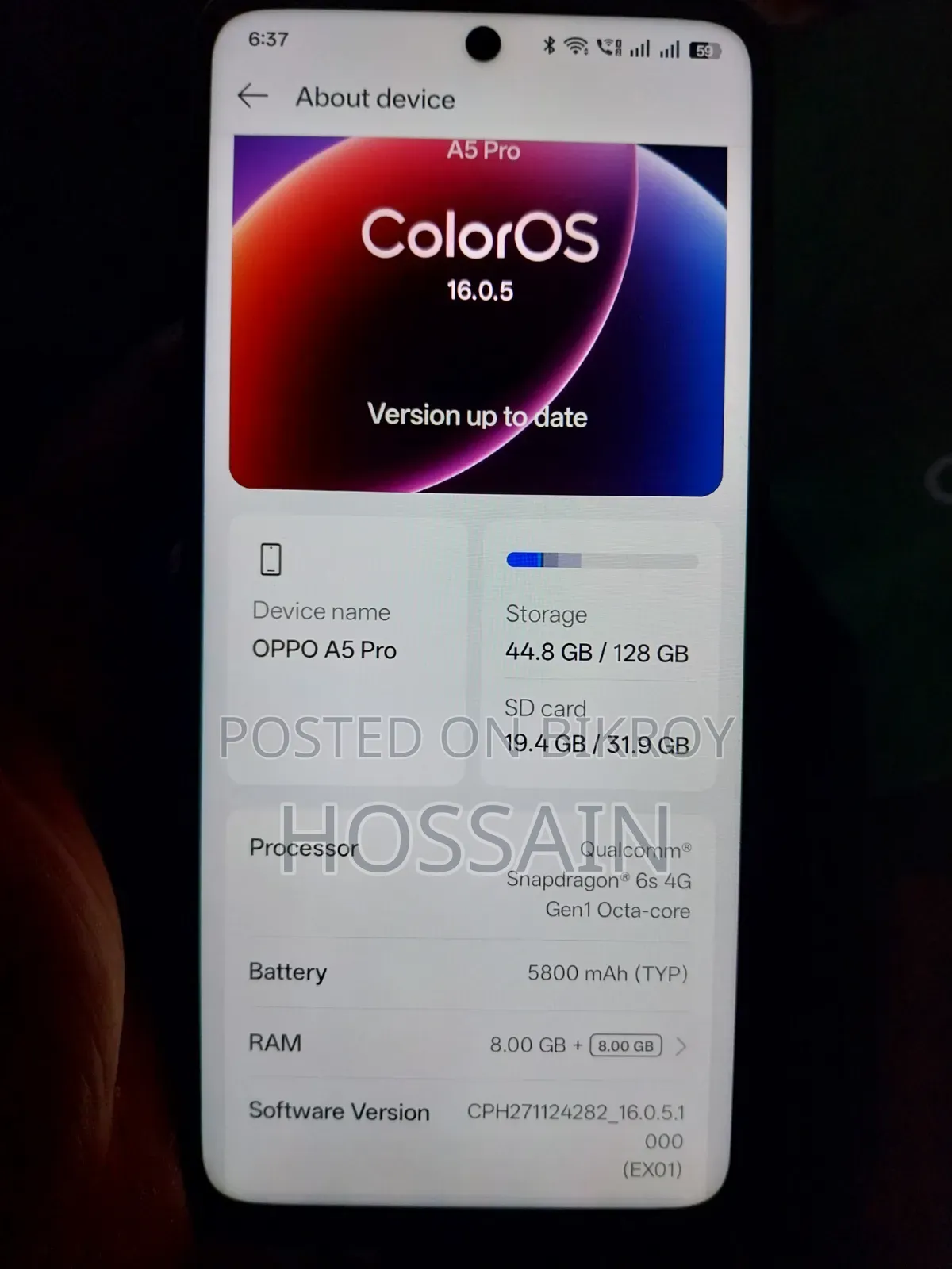 Oppo A5 Pro 4G 128 GB