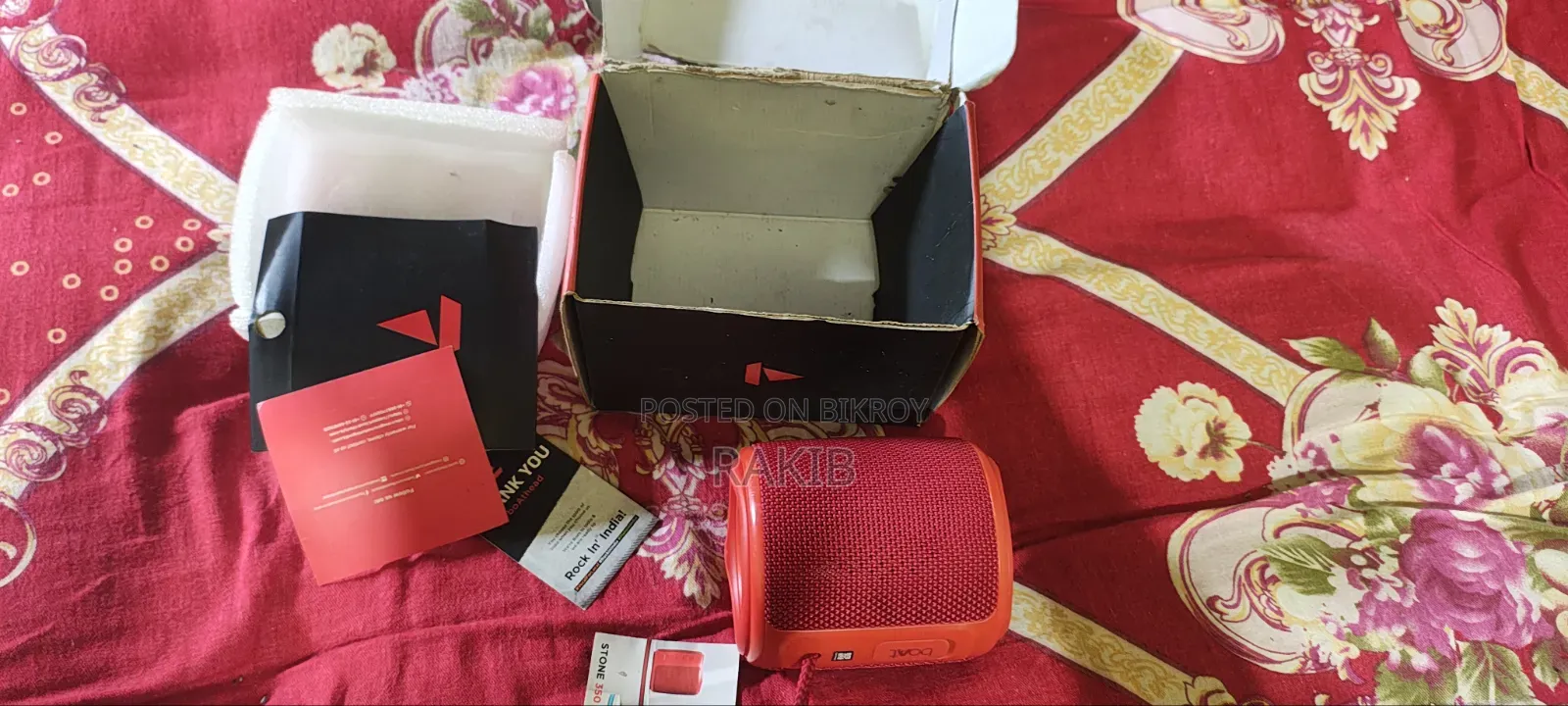 Boat
Stone Waterproof 350 Wireless Speaker With 10W Stereo Sound