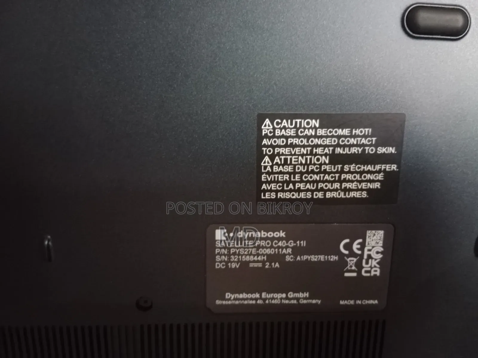 Laptop Toshiba Satellite Pro L450D 8GB Intel Core i3 SSD 256GB