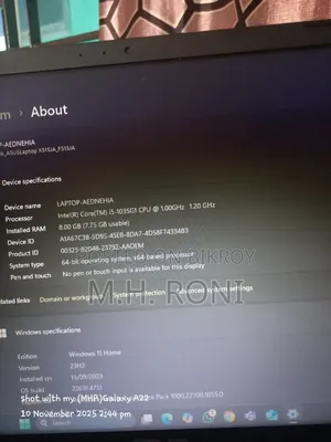 Laptop Asus Vivobook 15 8GB Intel Core i5 SSD 256GB