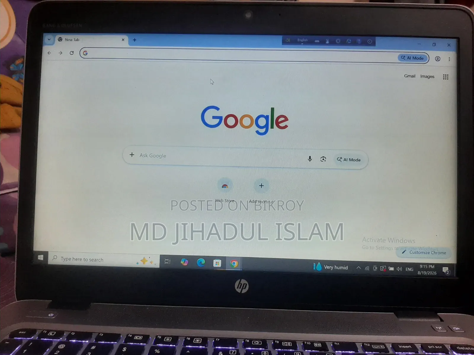 ল্যাপটপ এইচপি এলিটবুক ৮৪০ জি৬ ৮জিবি ইন্টেল কোর আই৫ এইচডিডি+এসএসডি ২৫৬জিবি