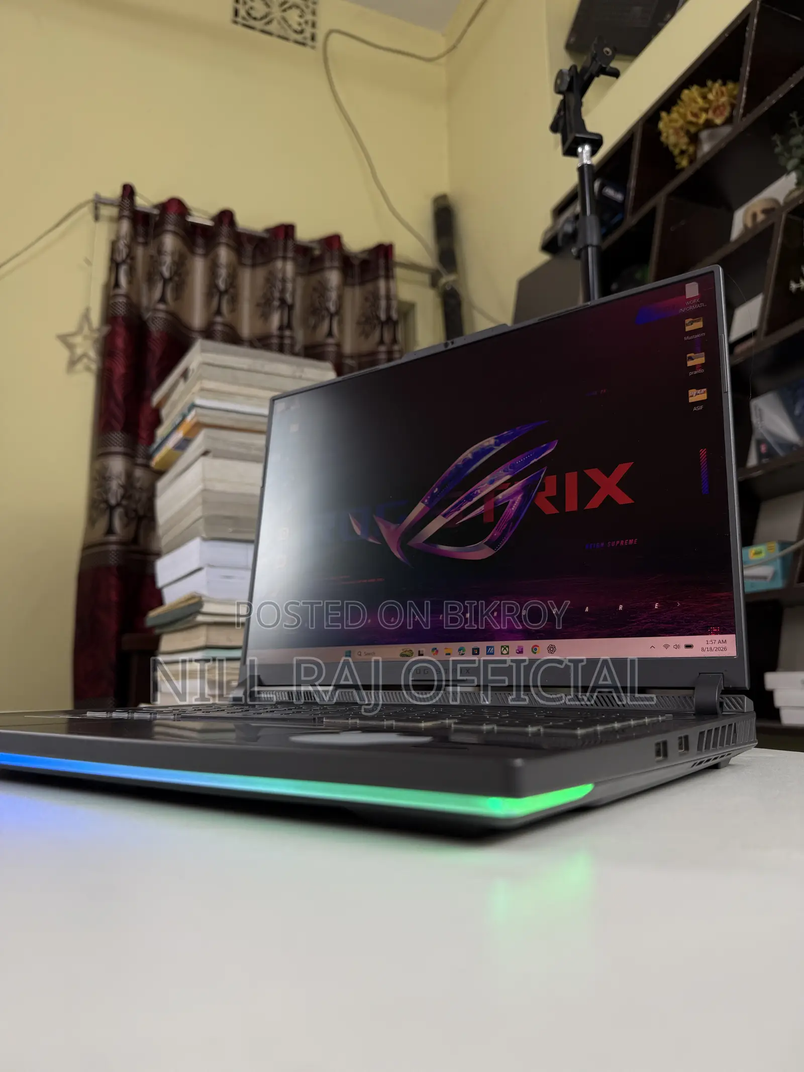 Laptop Asus ROG Strix G16 16GB Intel Core i7 SSD 512GB