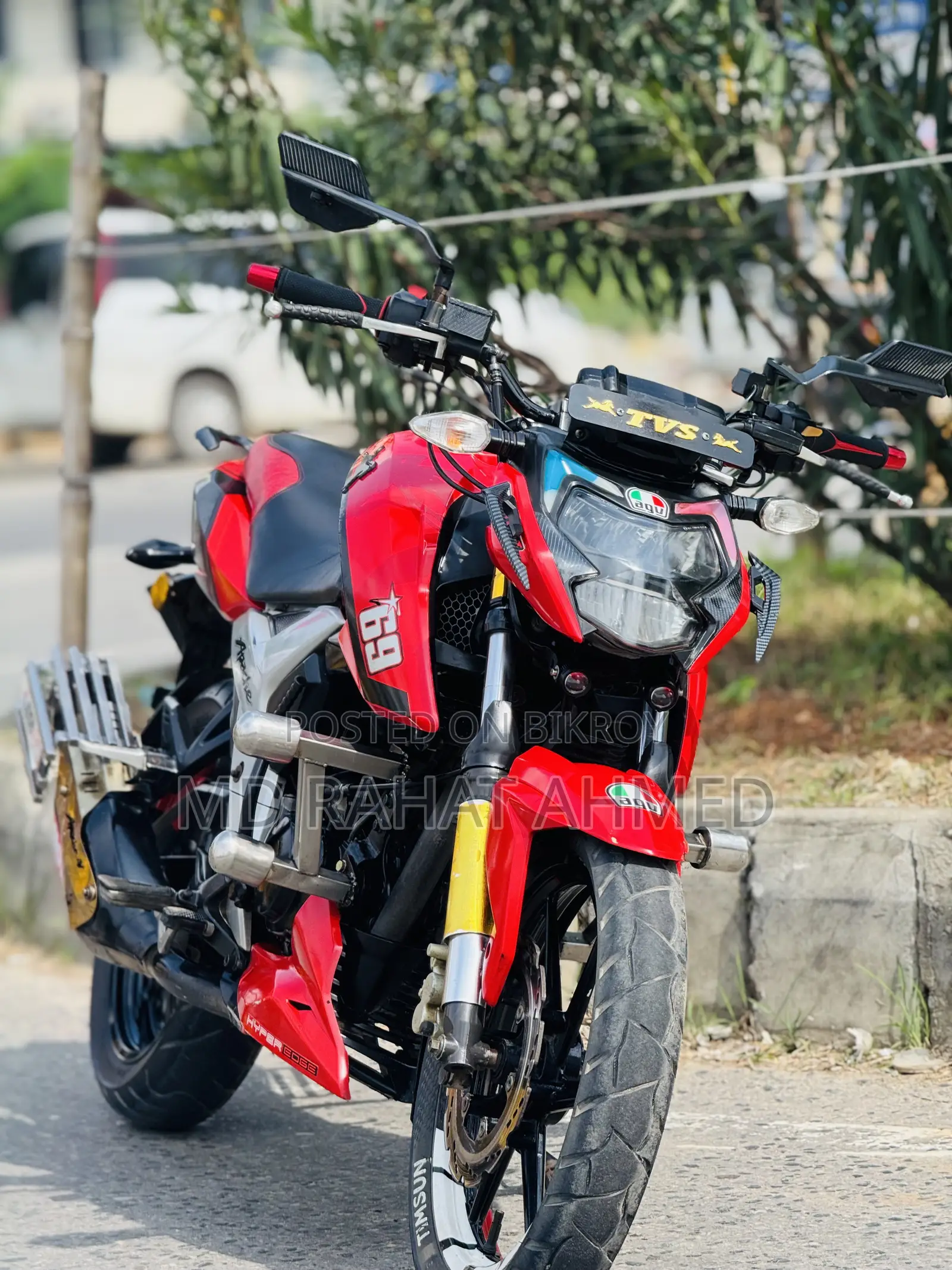 নিউ টিভিএস আপ্যাচে আরটিআর ১৬০ ৪ভি ২০২১ রেড