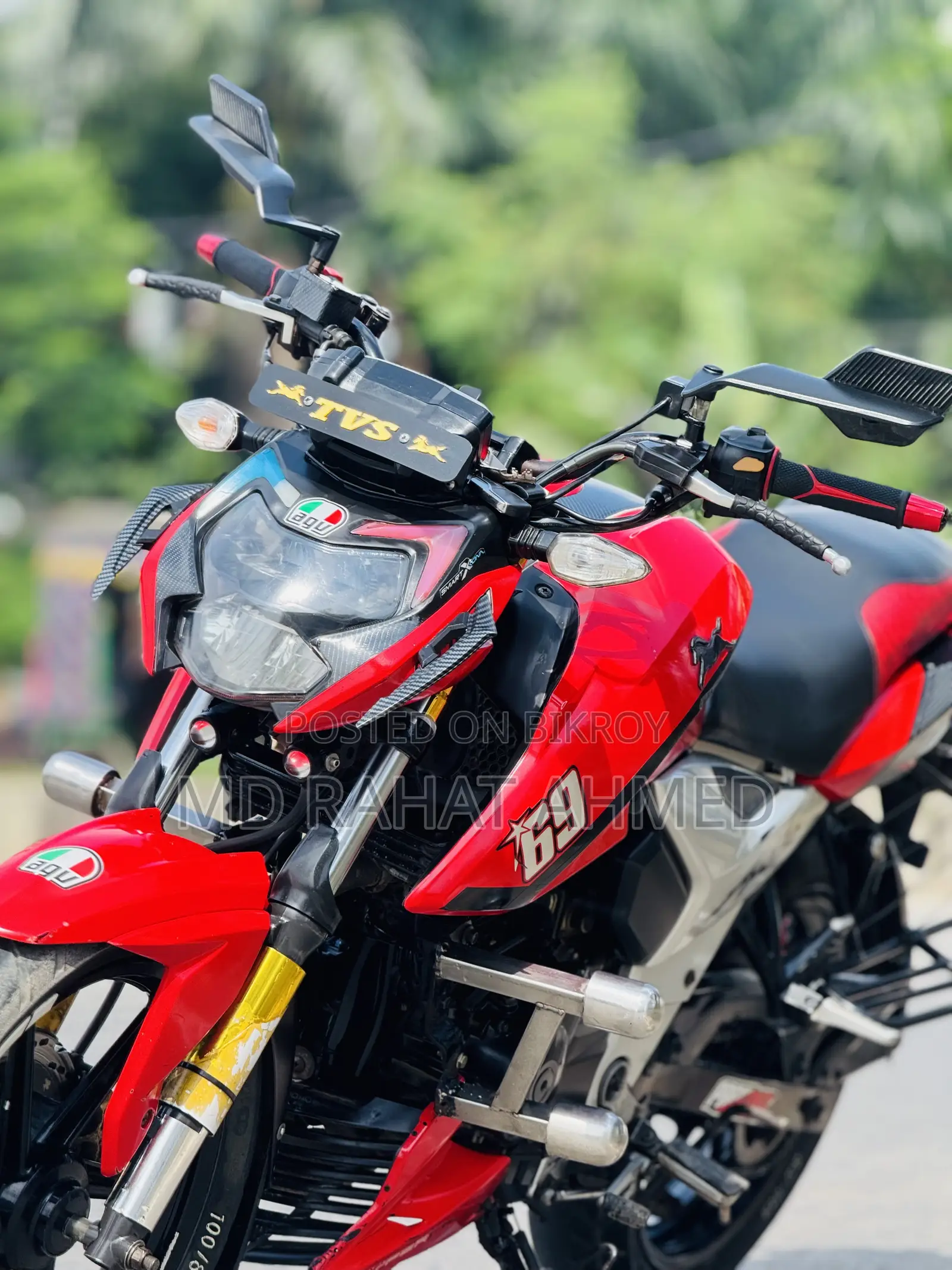 নিউ টিভিএস আপ্যাচে আরটিআর ১৬০ ৪ভি ২০২১ রেড