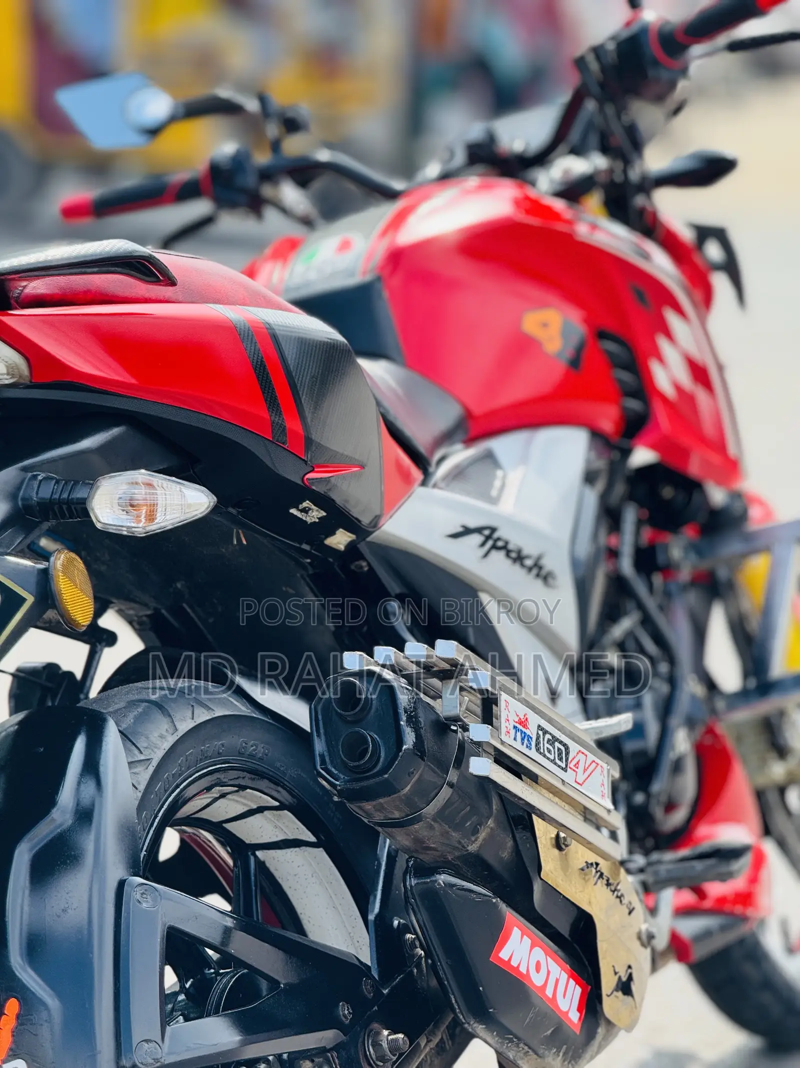 নিউ টিভিএস আপ্যাচে আরটিআর ১৬০ ৪ভি ২০২১ রেড