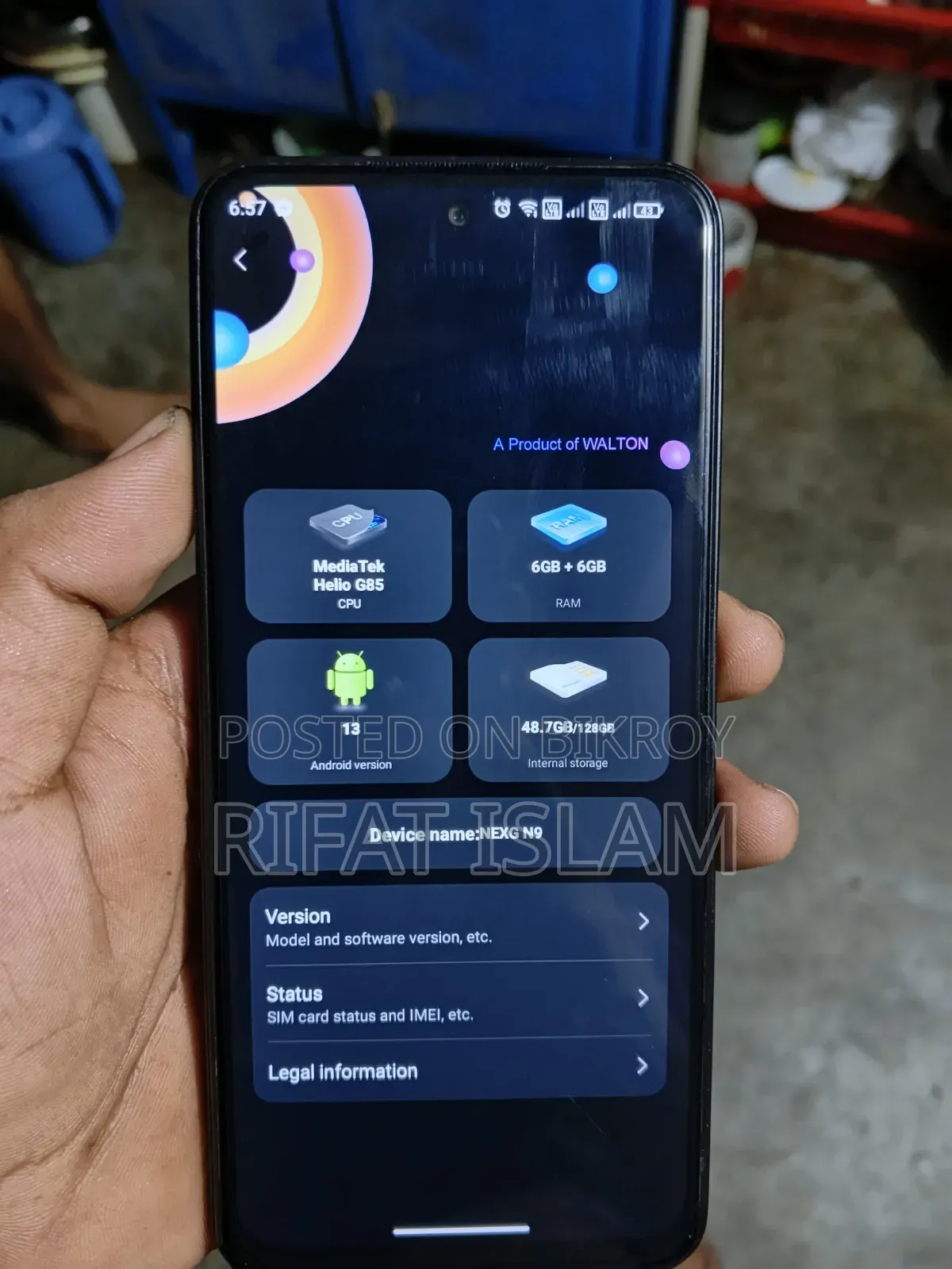 Walton NEXG N9 128 GB Black