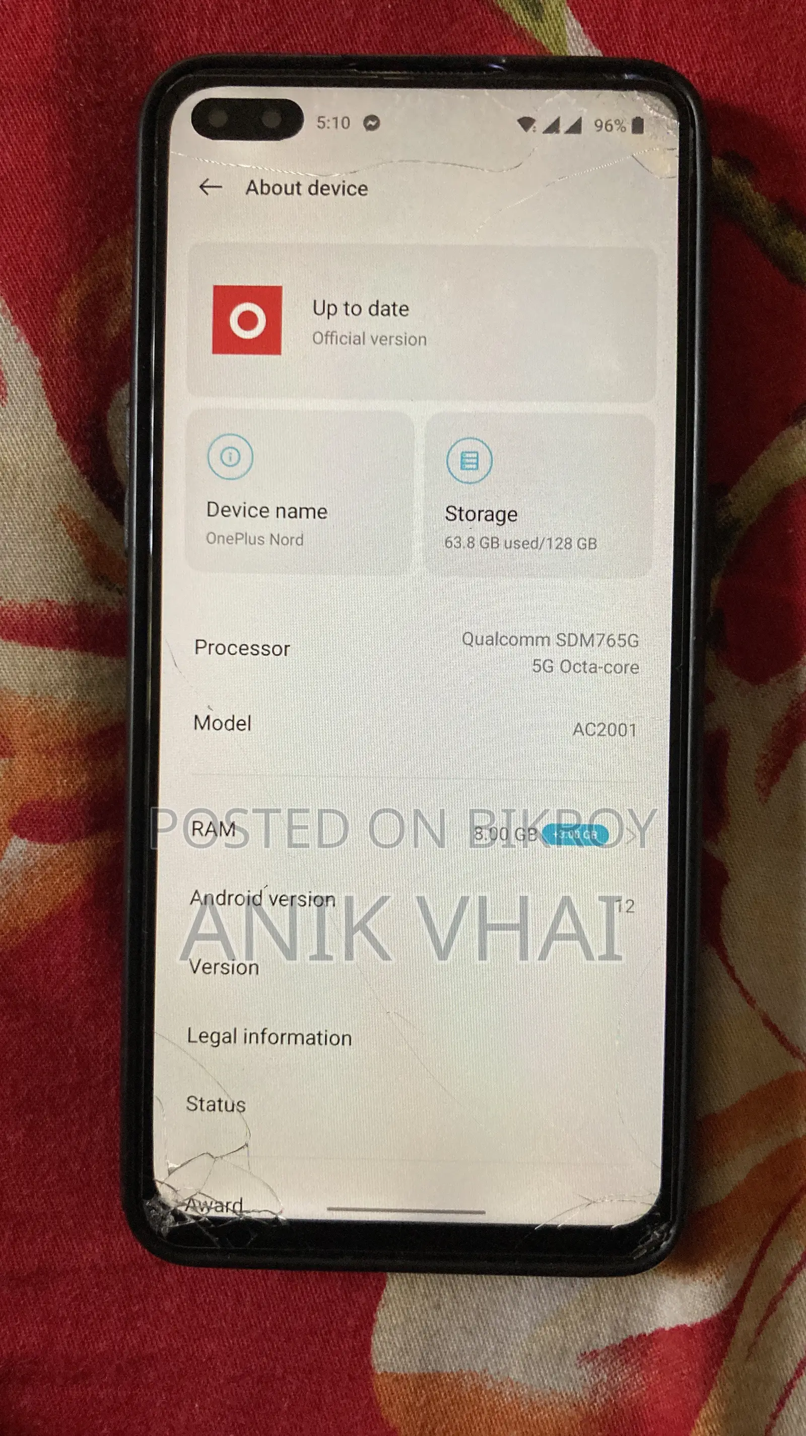 OnePlus Nord CE 5G 128 GB Blue