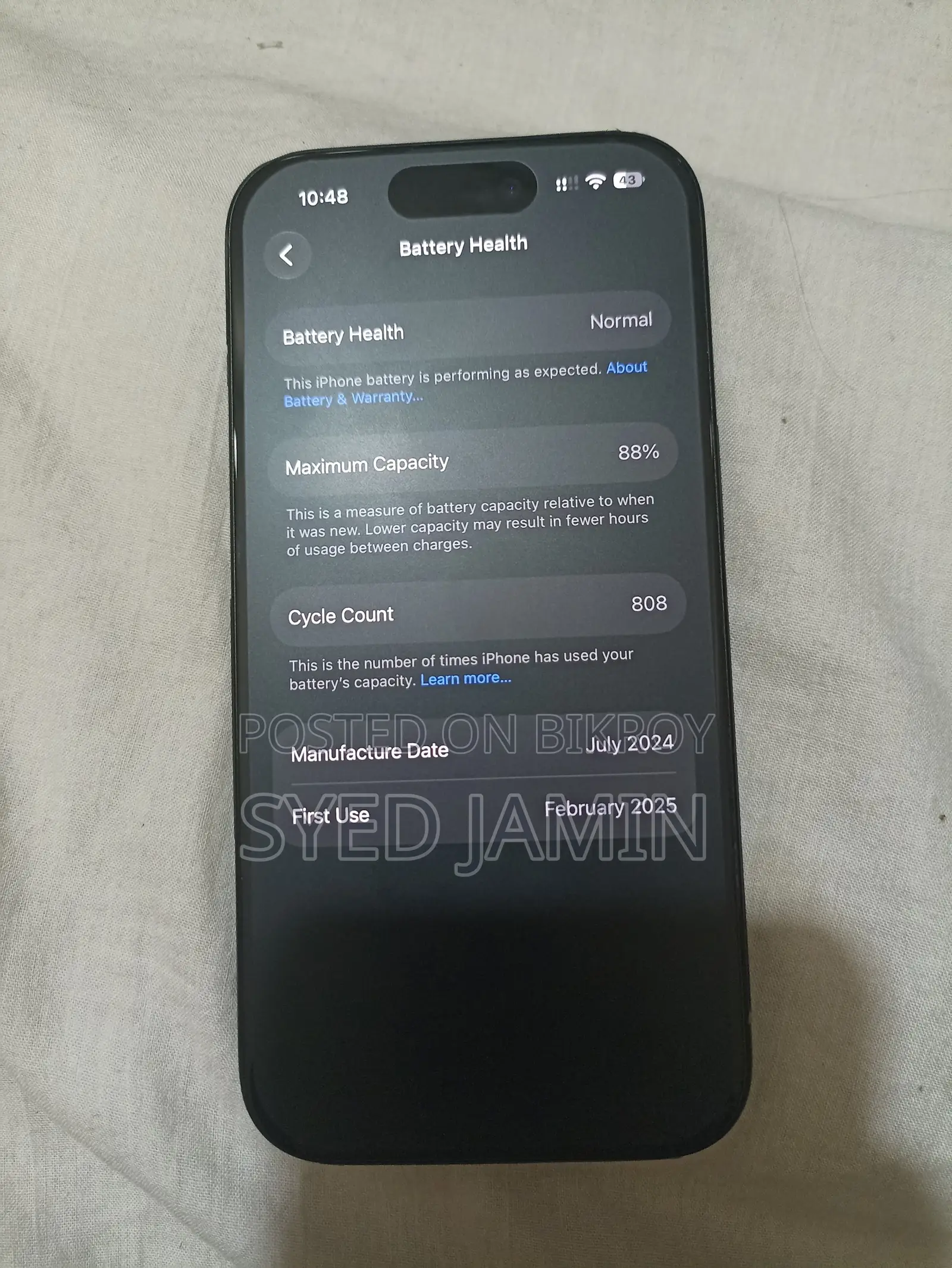 Apple iPhone 15 128 GB Black