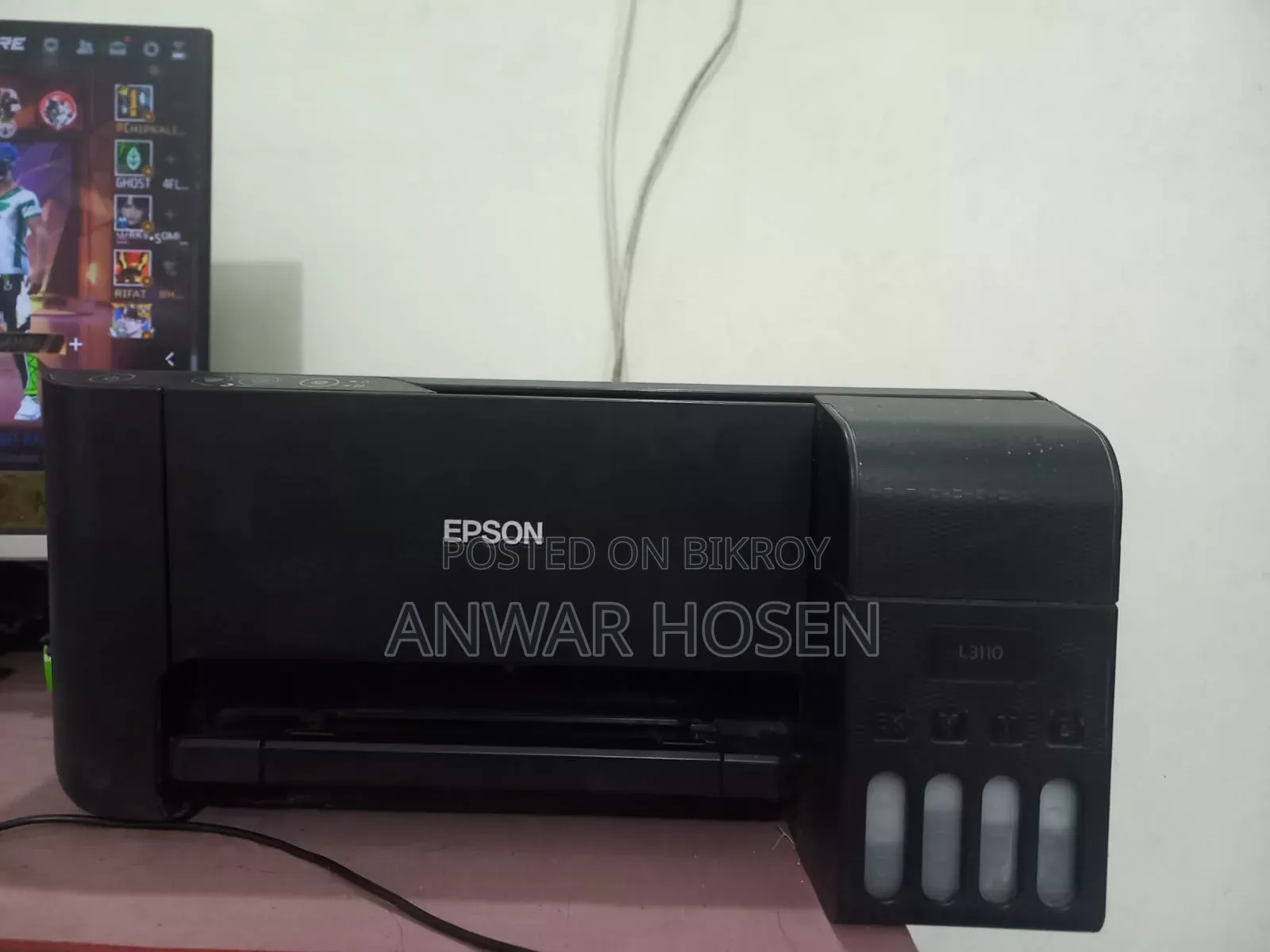 L3110 Only Scanner Ok, Printer Not Ok