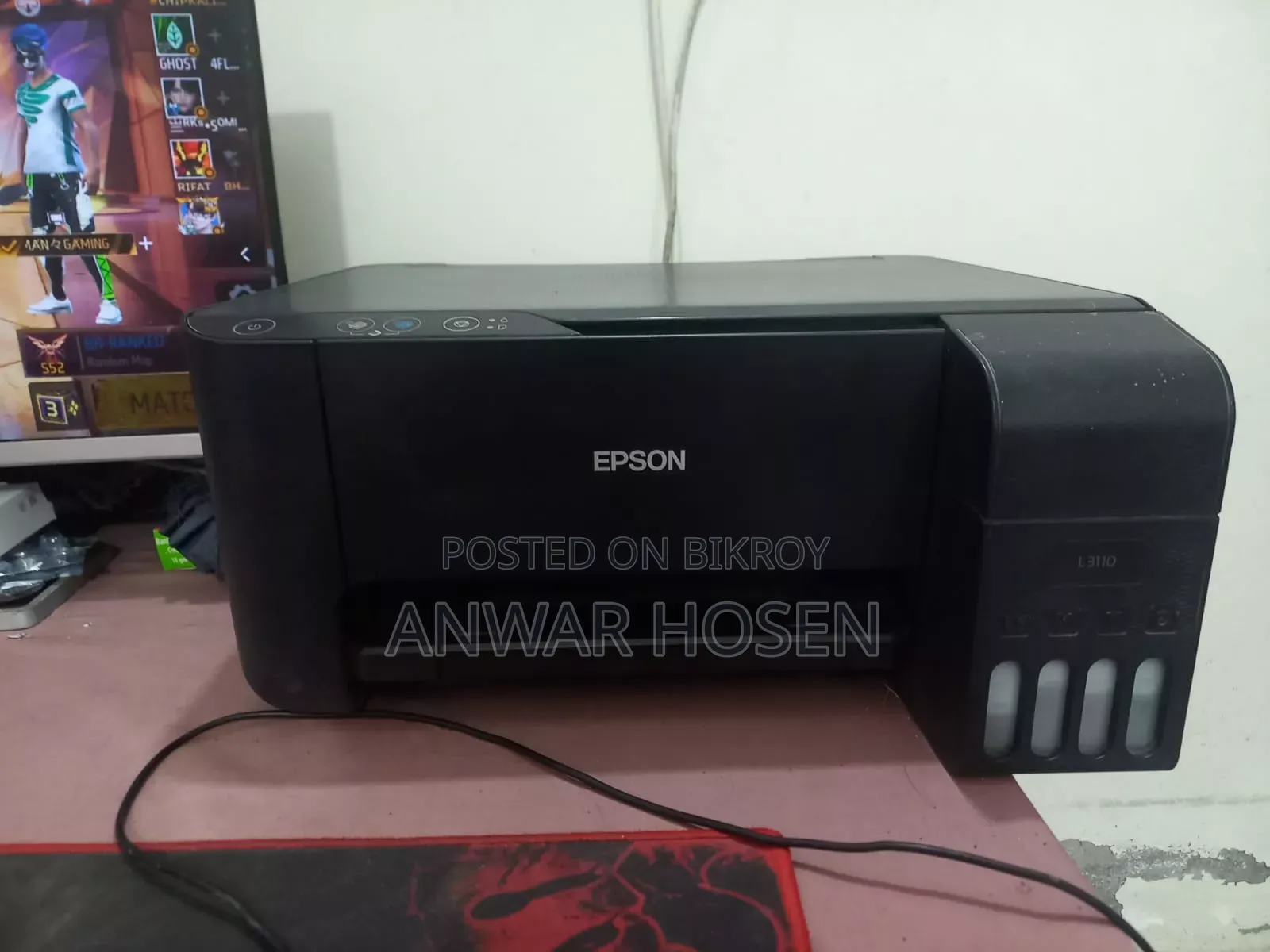 L3110 Only Scanner Ok, Printer Not Ok