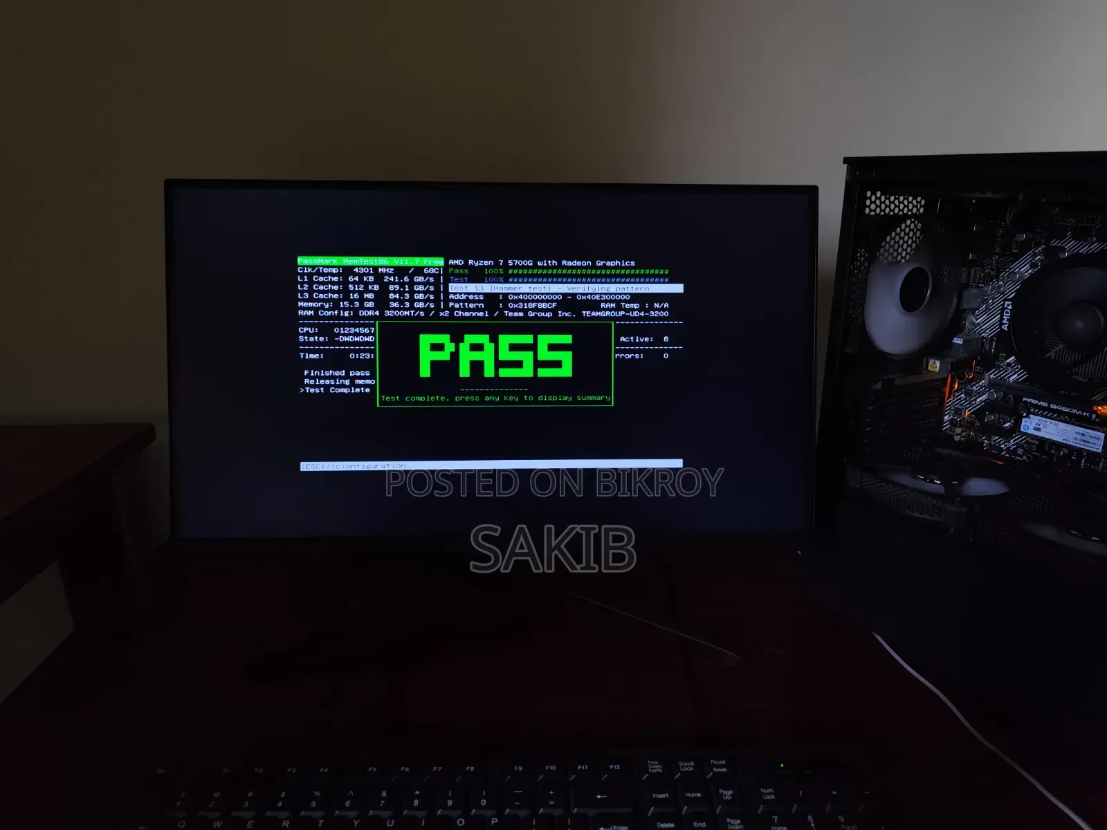 Desktop Computer 16GB AMD Ryzen 7 SSD 512GB