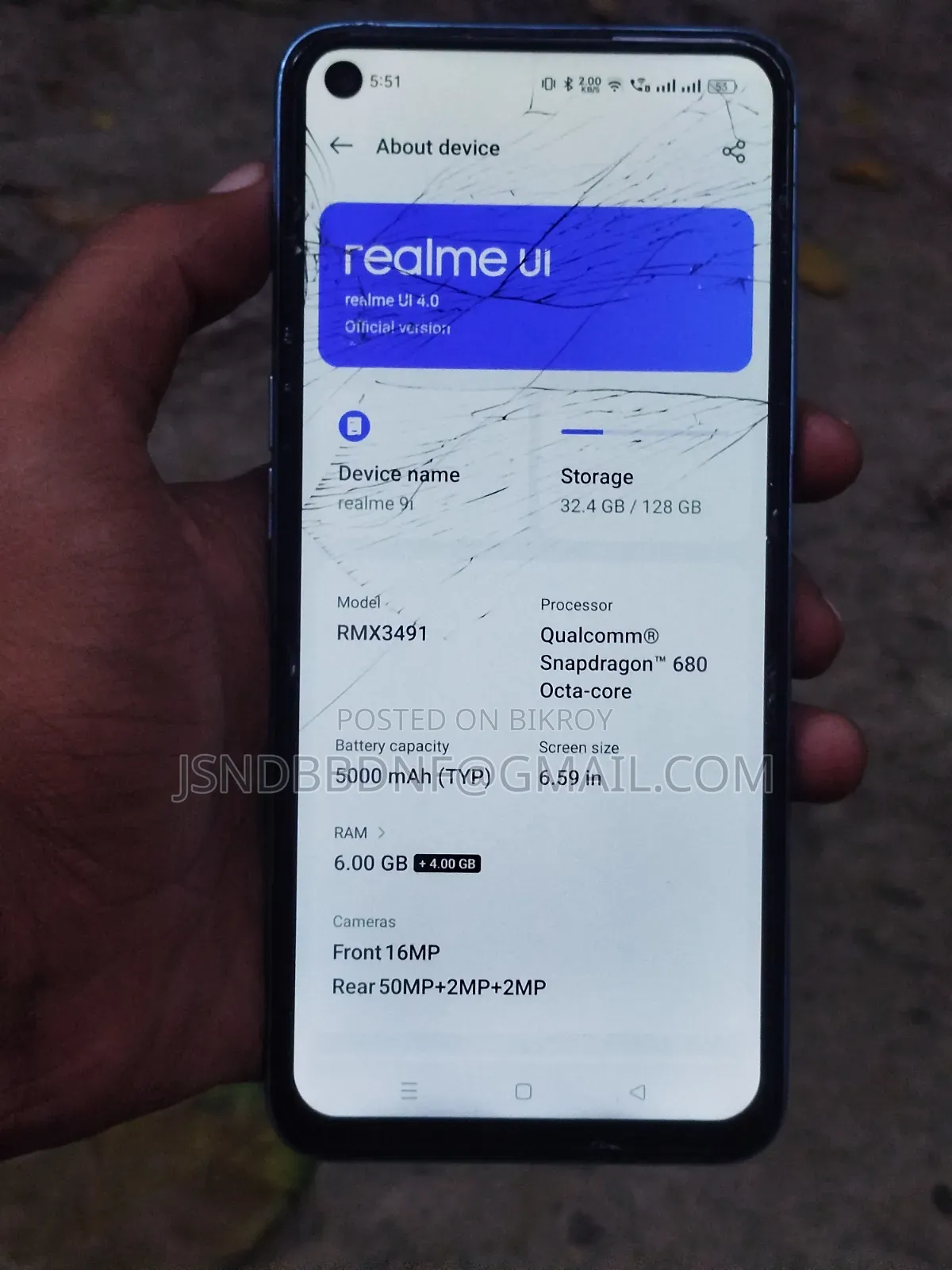 Realme 9i 128 GB Blue