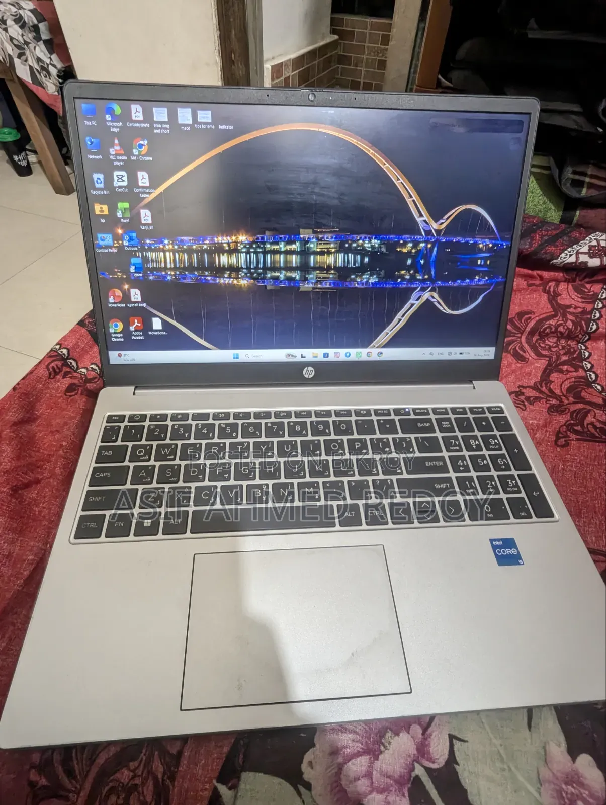 নতুন ল্যাপটপ HP 250 G10 8GB Intel Core i5 SSD 512GB