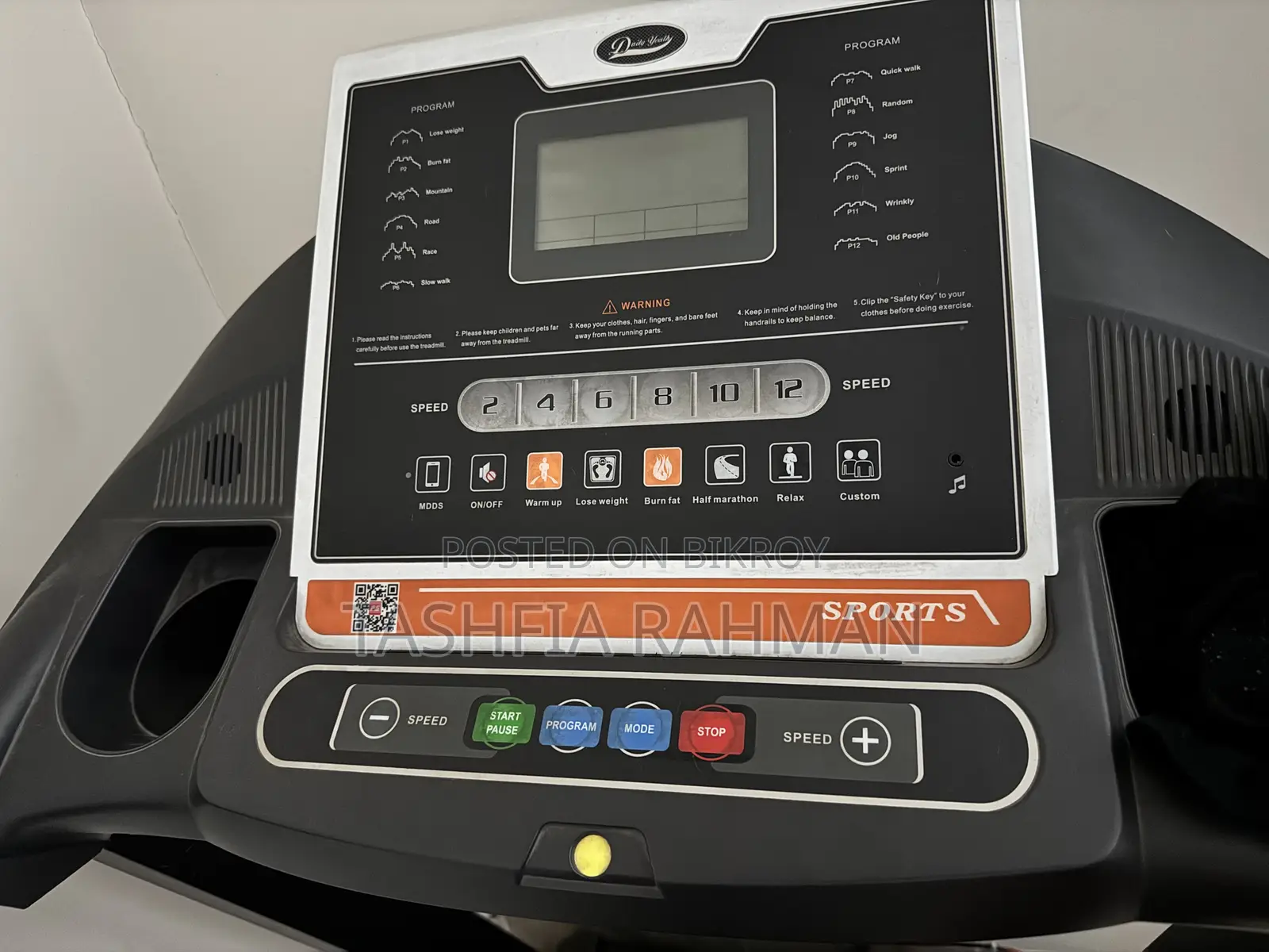 Daily Youth-Kl 901 FOLDABLE Treadmill - Black