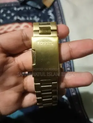 Fossil Inscription Multifunction Gold-Tone Watch (Model: BQ2656)