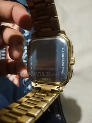 Fossil Inscription Multifunction Gold-Tone Watch (Model: BQ2656)